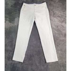 U.S. Polo ASSN Pants Womens Sz 14 Regular White Slim Chino Casual C6-89